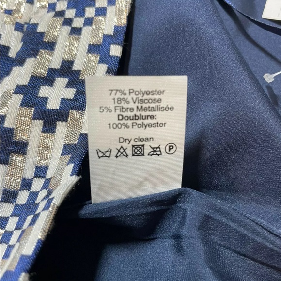 NWT J Crew Factory Skirt Size 8 F2228 Side Pockets , Front Pleats Multicolor - Picture 6 of 9